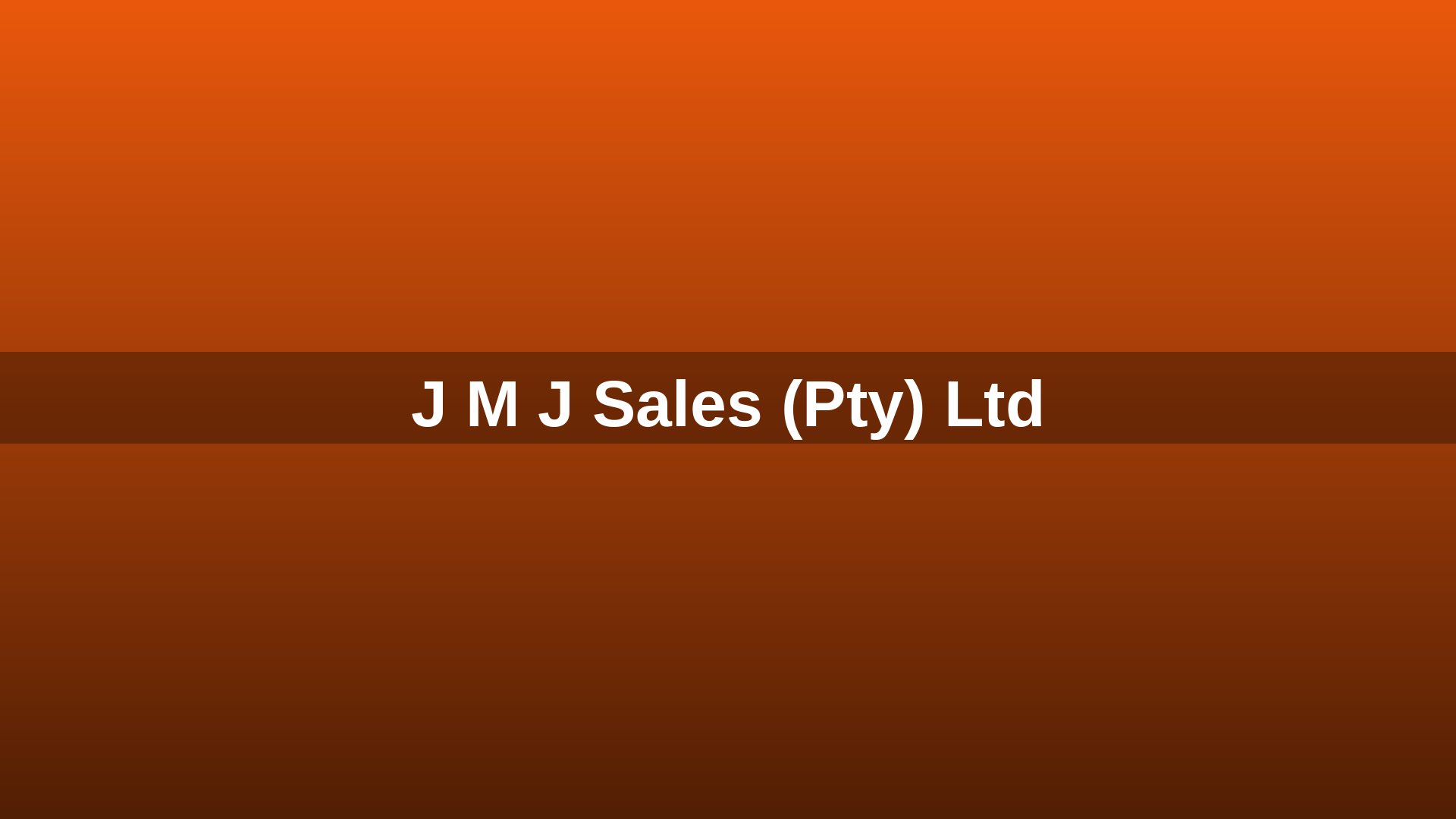 J M J Sales (Pty) Ltd team