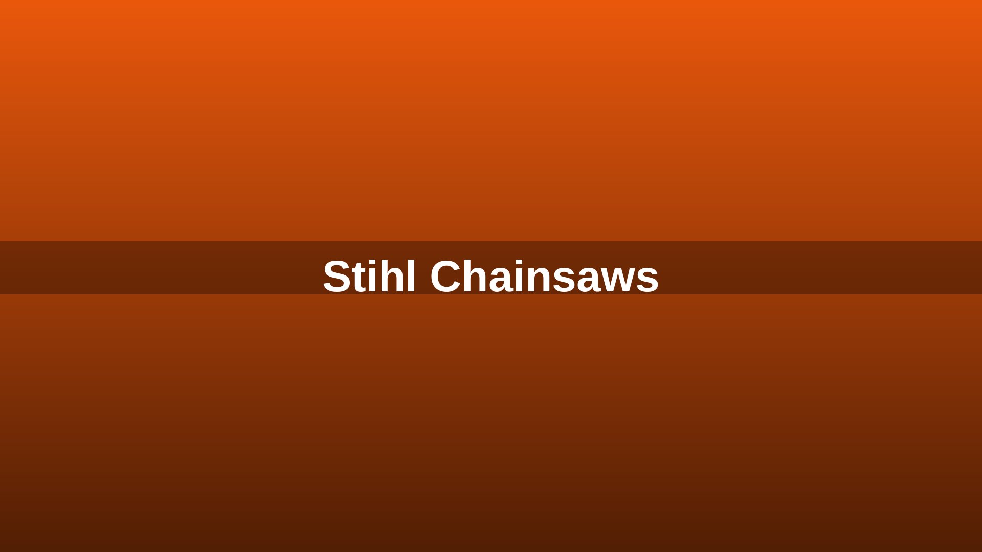 Stihl chainsaws on display at JMJ Sales